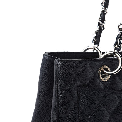 Chanel Caviar Quilted Grand Shopping Tote GST Black 16 of 17