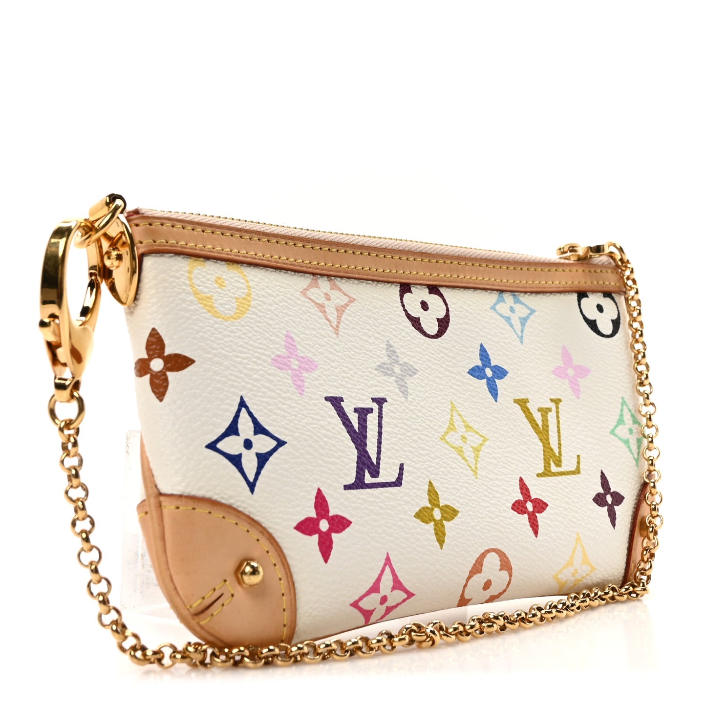Monogram Multicolor Pochette Milla MM White