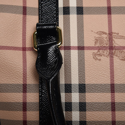 Burberry Haymarket Check Medium Chatton Tote Black 9 of 9