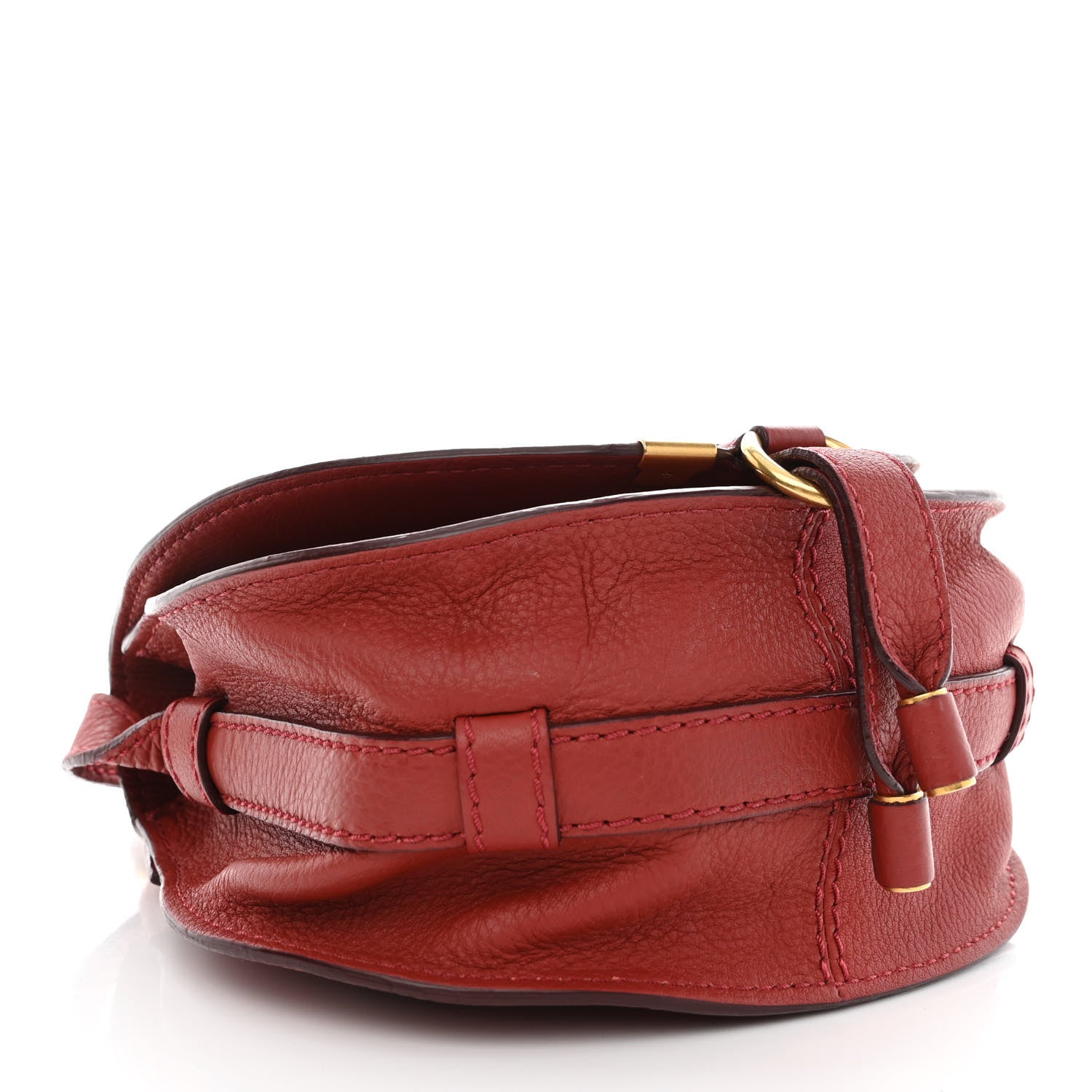 Chloe Calfskin Mini Marcie Round Crossbody Bag Red 3 of 12