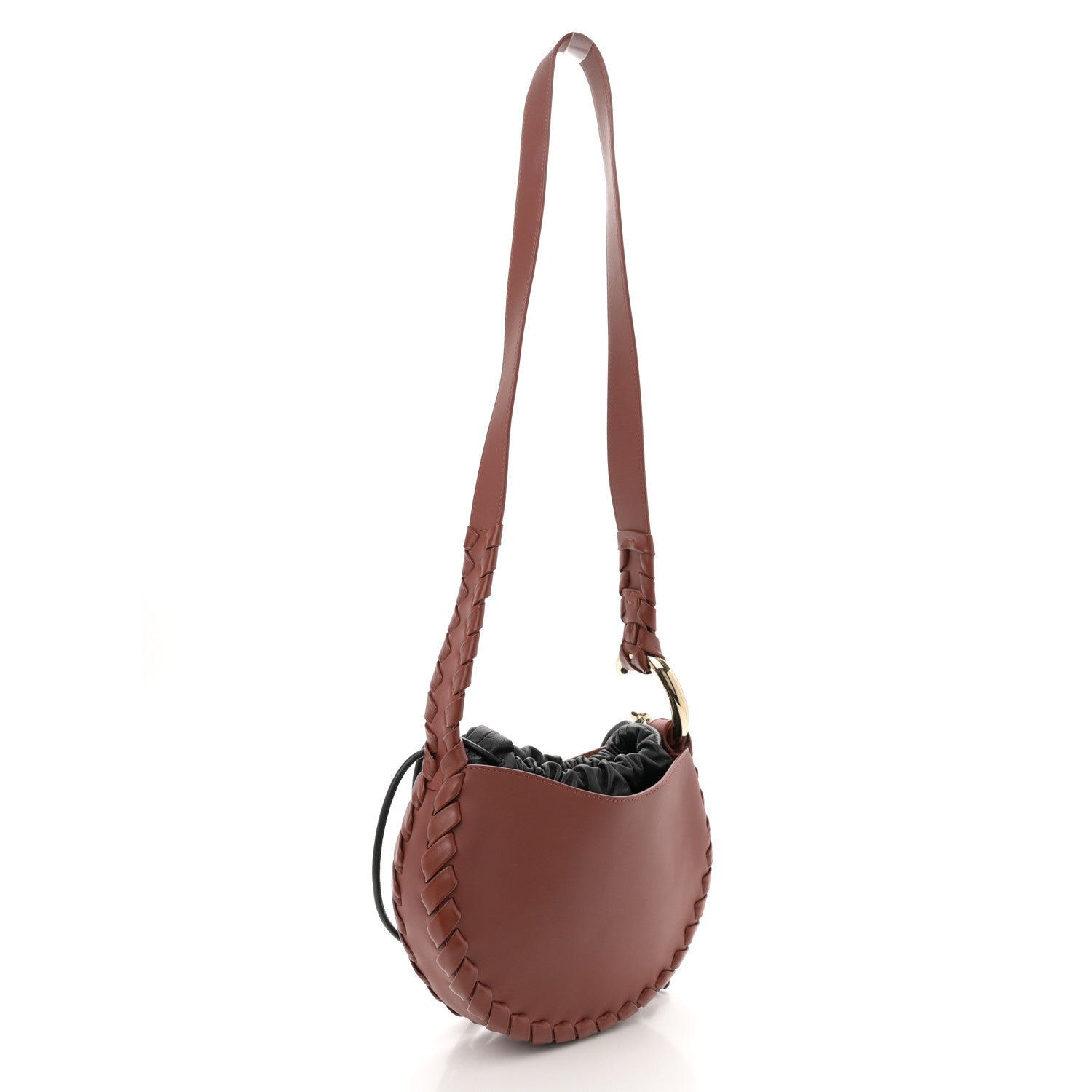 Chloe Calfskin Small Mate Hobo Henna Sepia Brown 3 of 12