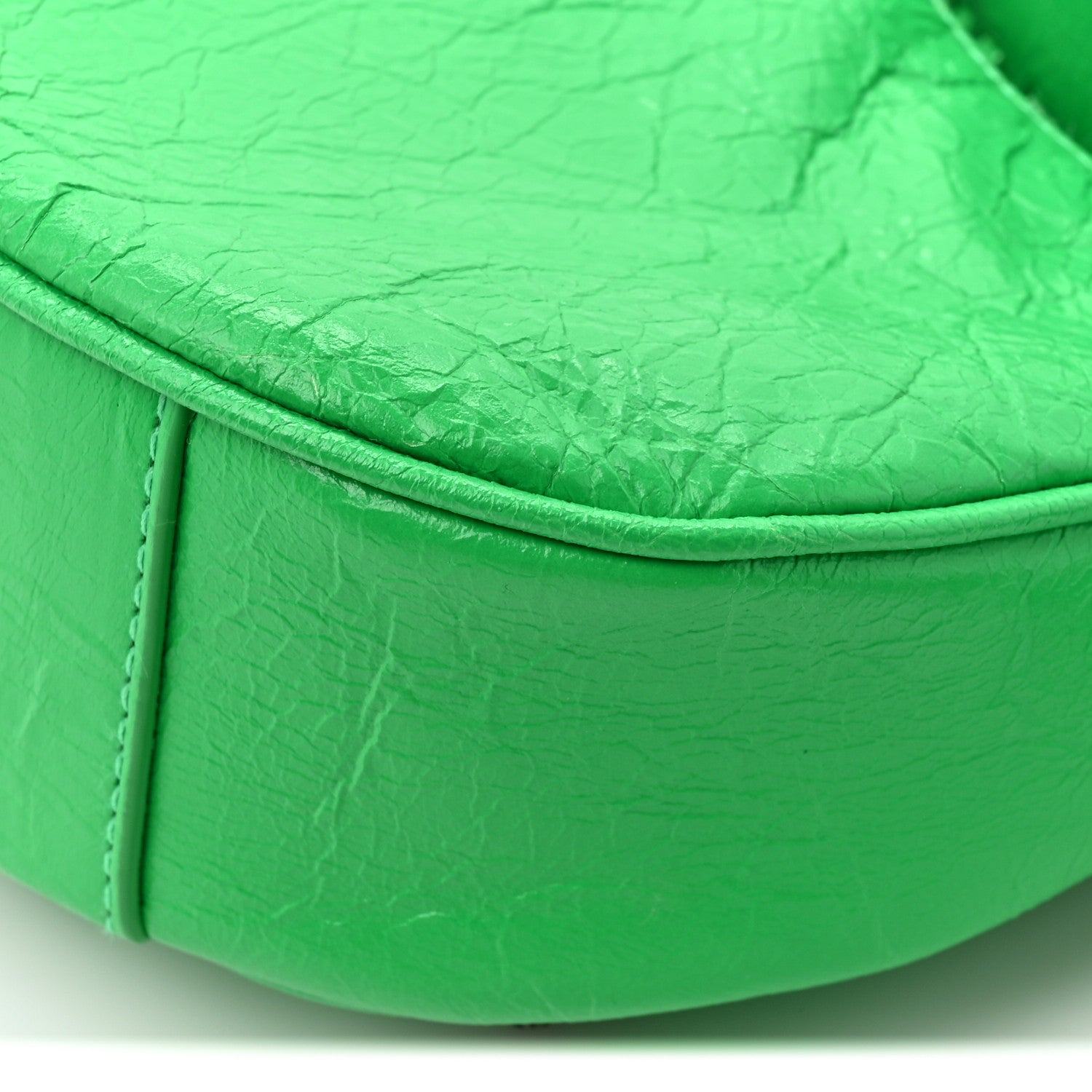 Balenciaga Agneau Arena Le Cagole Shoulder Bag XS Vivid Green