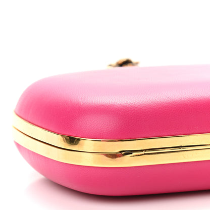 Alexander McQueen Nappa Butterfly Knuckle Duster Box Clutch Orchid Pink 9 of 11