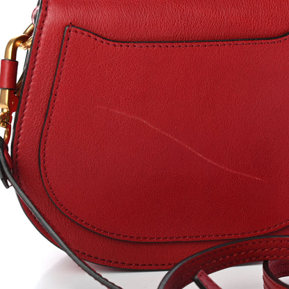 Chloe Calfskin Suede Small Nile Bracelet Bag Intense Red 11 of 12