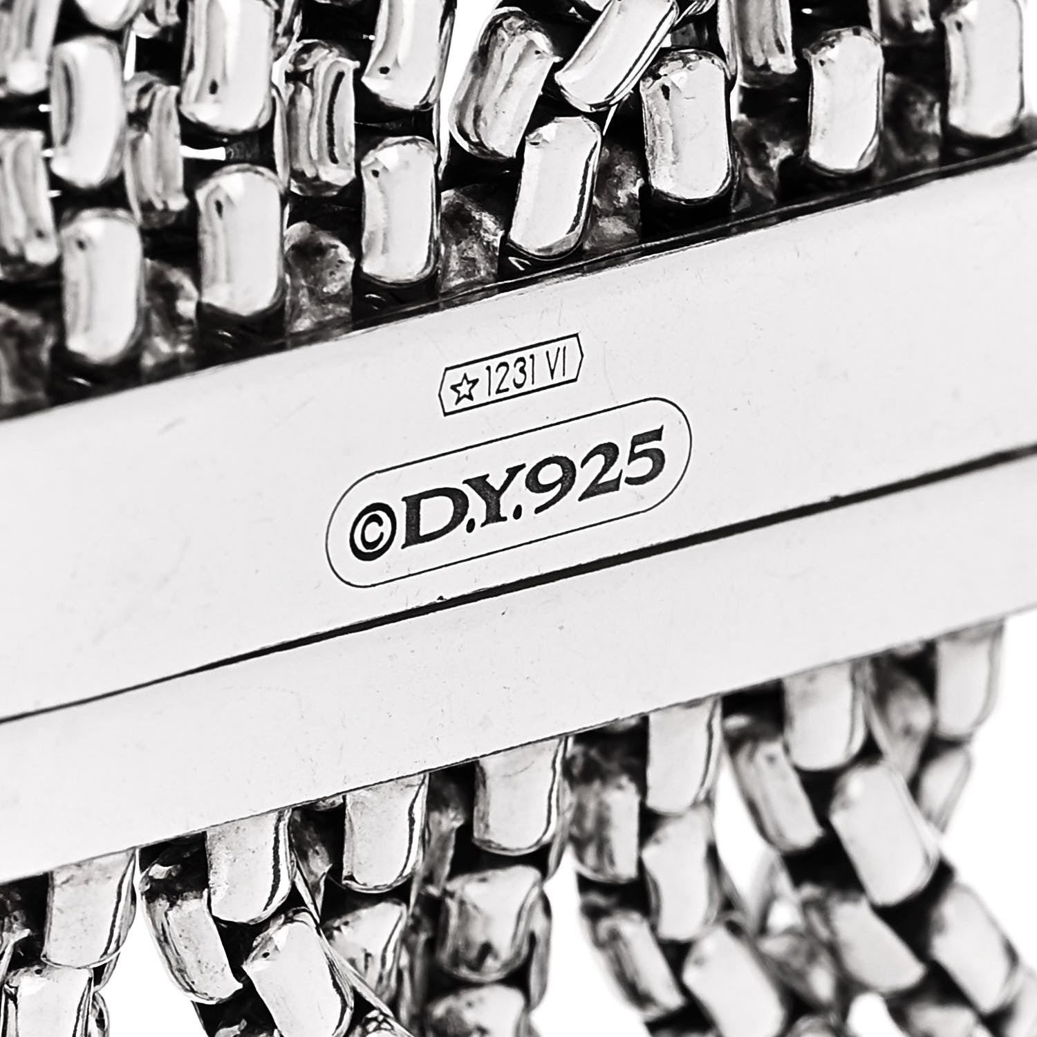 David Yurman Sterling Silver 8 Row Box Chain Bracelet 4 of 4
