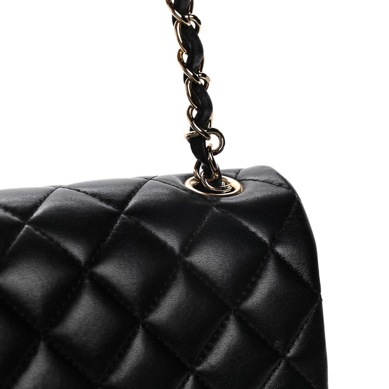 Chanel Lambskin Quilted Mini Rectangular Flap Black 11 of 12