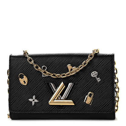 Louis Vuitton Epi Love Lock Twist Chain Wallet Black 1 of 10