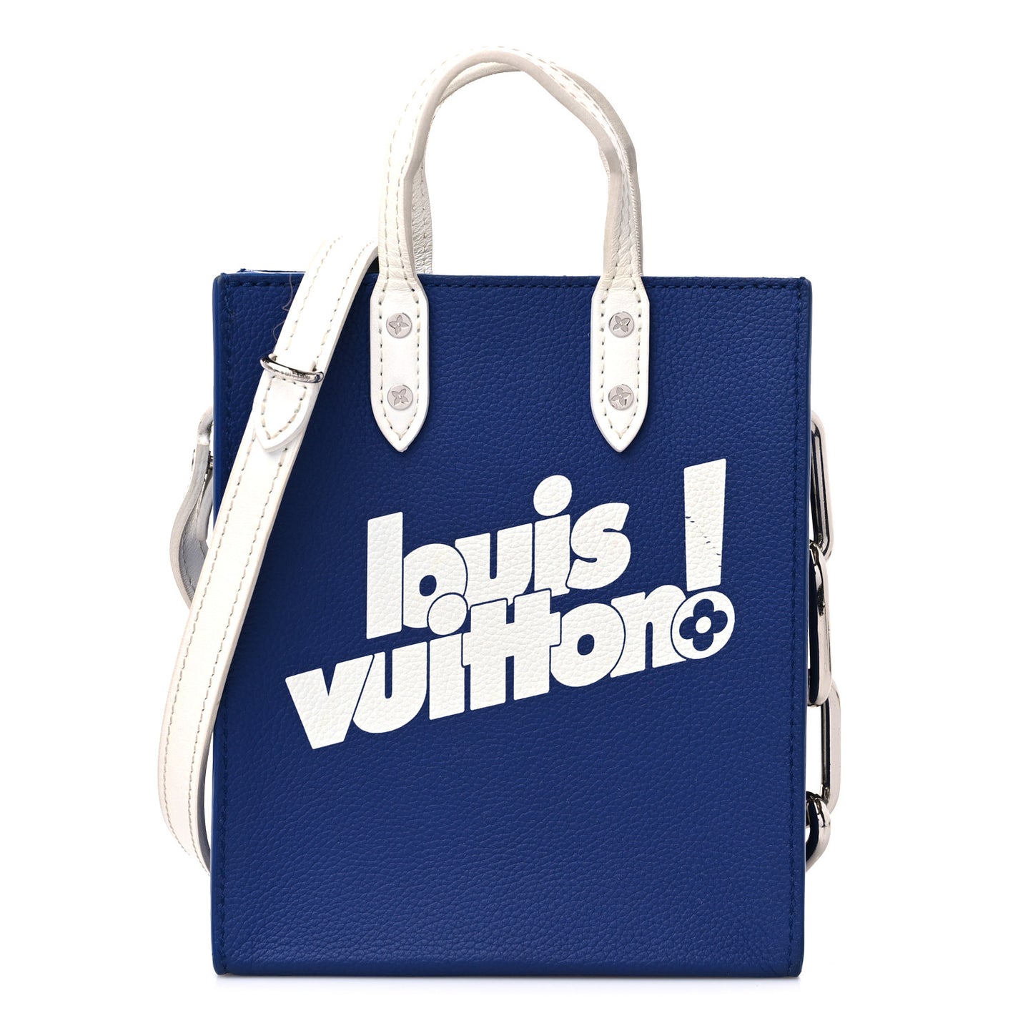 Calfskin Everyday LV Sac Plat XS Blue