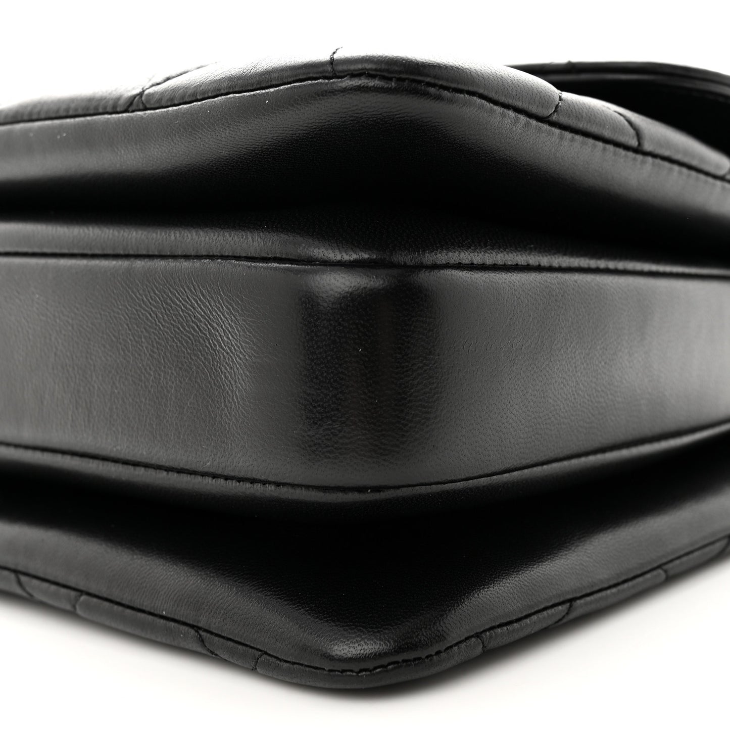 Lambskin Quilted Small Trendy CC Dual Handle Flap Bag Black