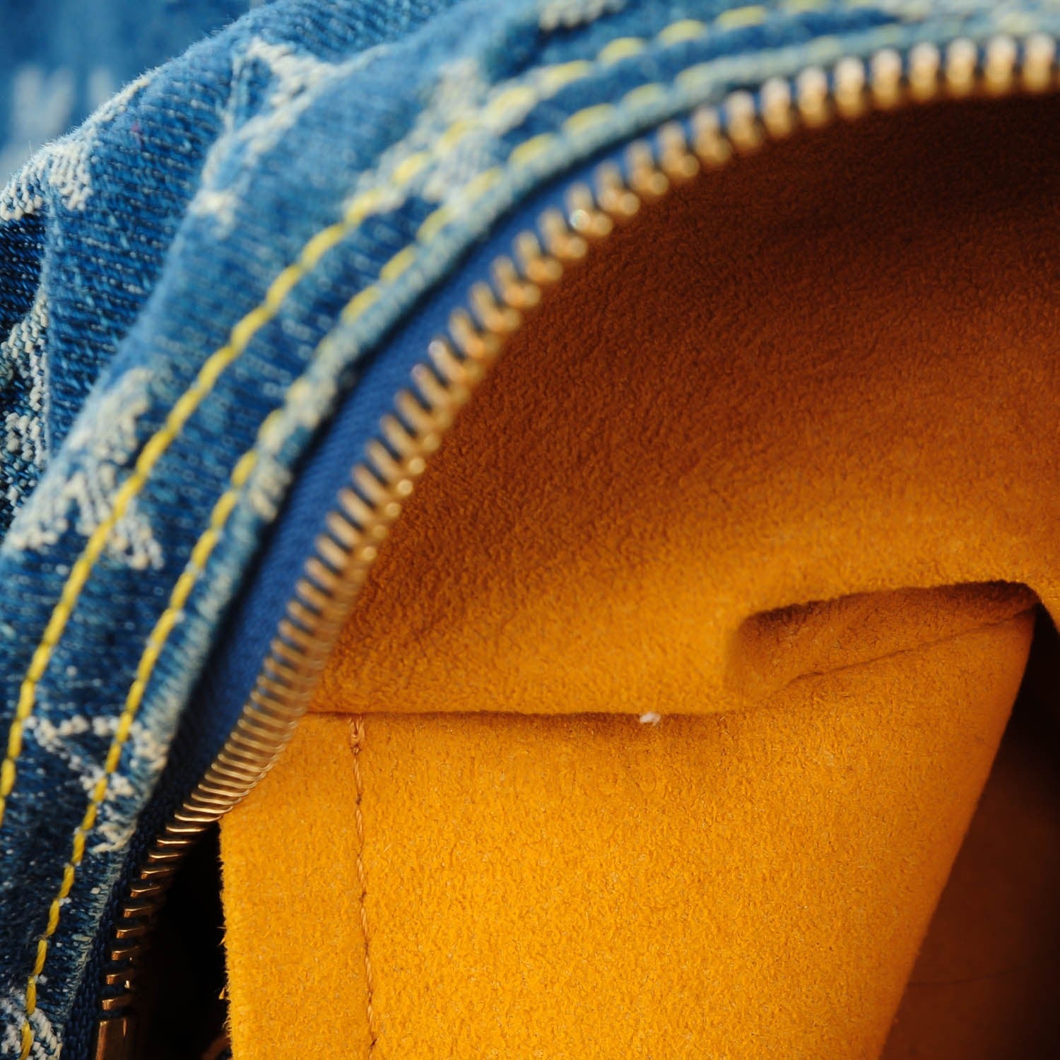 Louis Vuitton Denim Baggy GM Blue 7 of 9