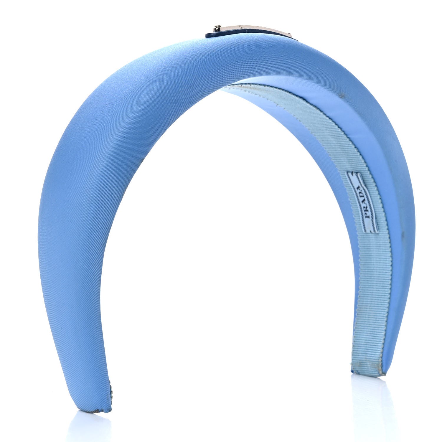 Prada Re-Nylon Triangle Logo Headband Pervinca 3 of 13