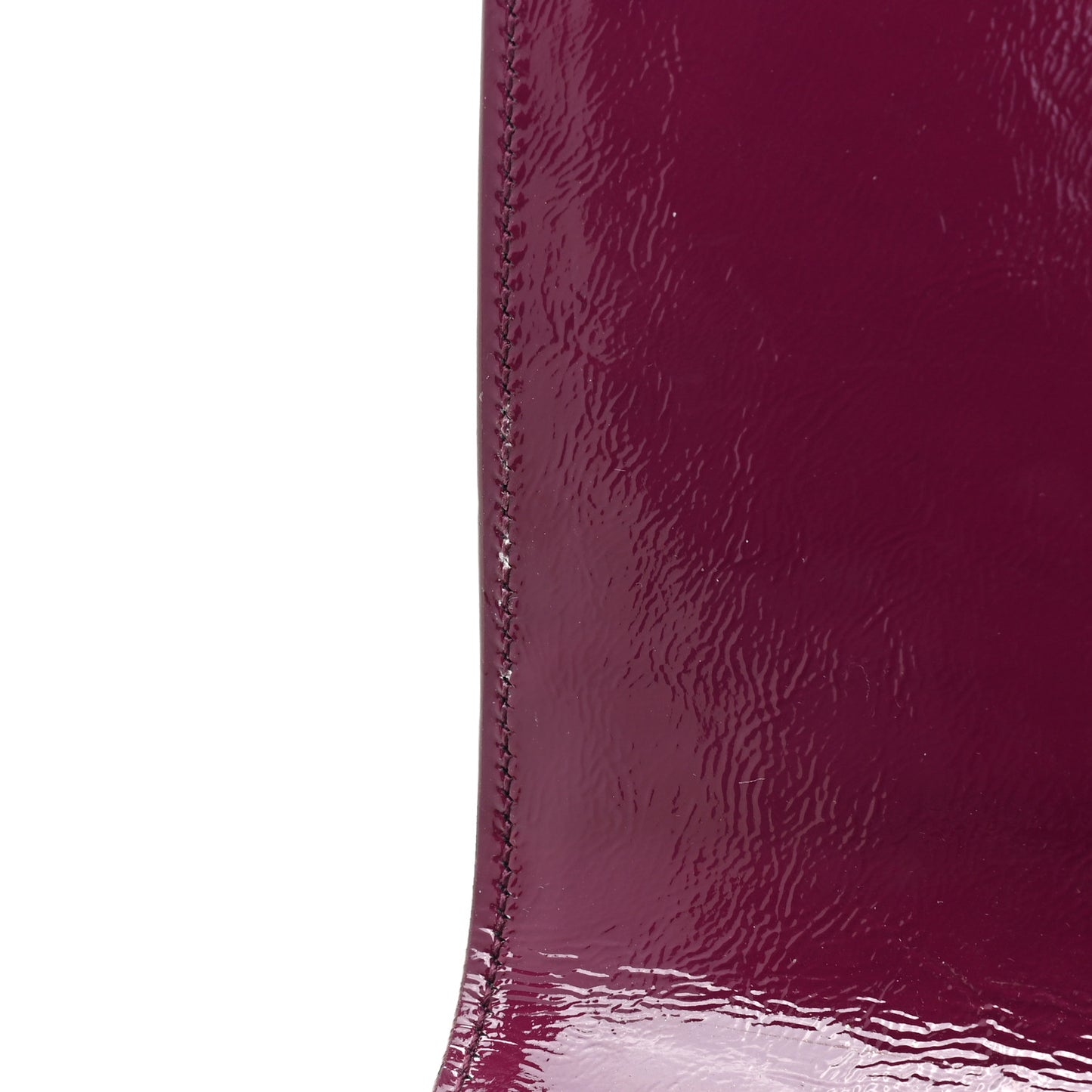 Textured Patent Calfskin Large Belle De Jour Clutch Berry
