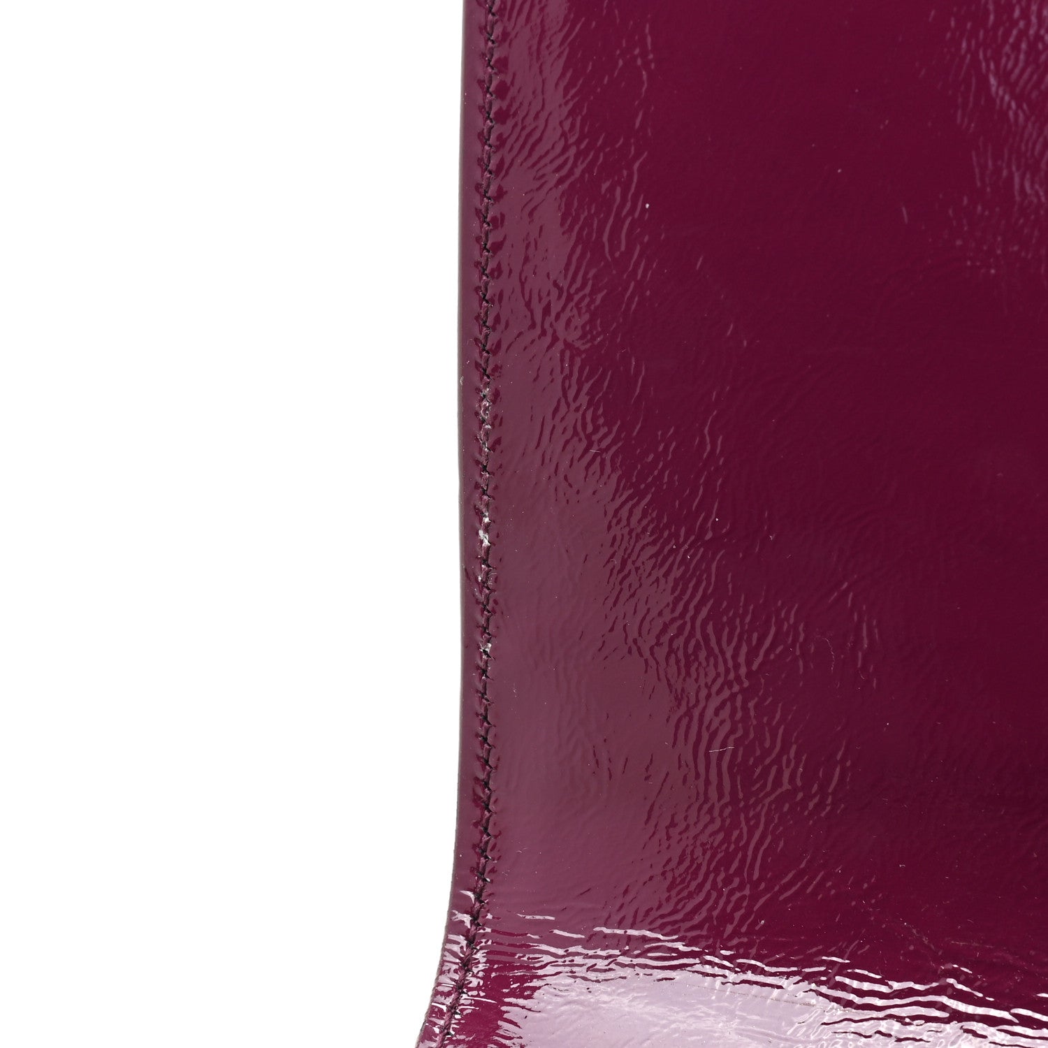 Saint Laurent Textured Patent Calfskin Large Belle De Jour Clutch Berry 11 of 13