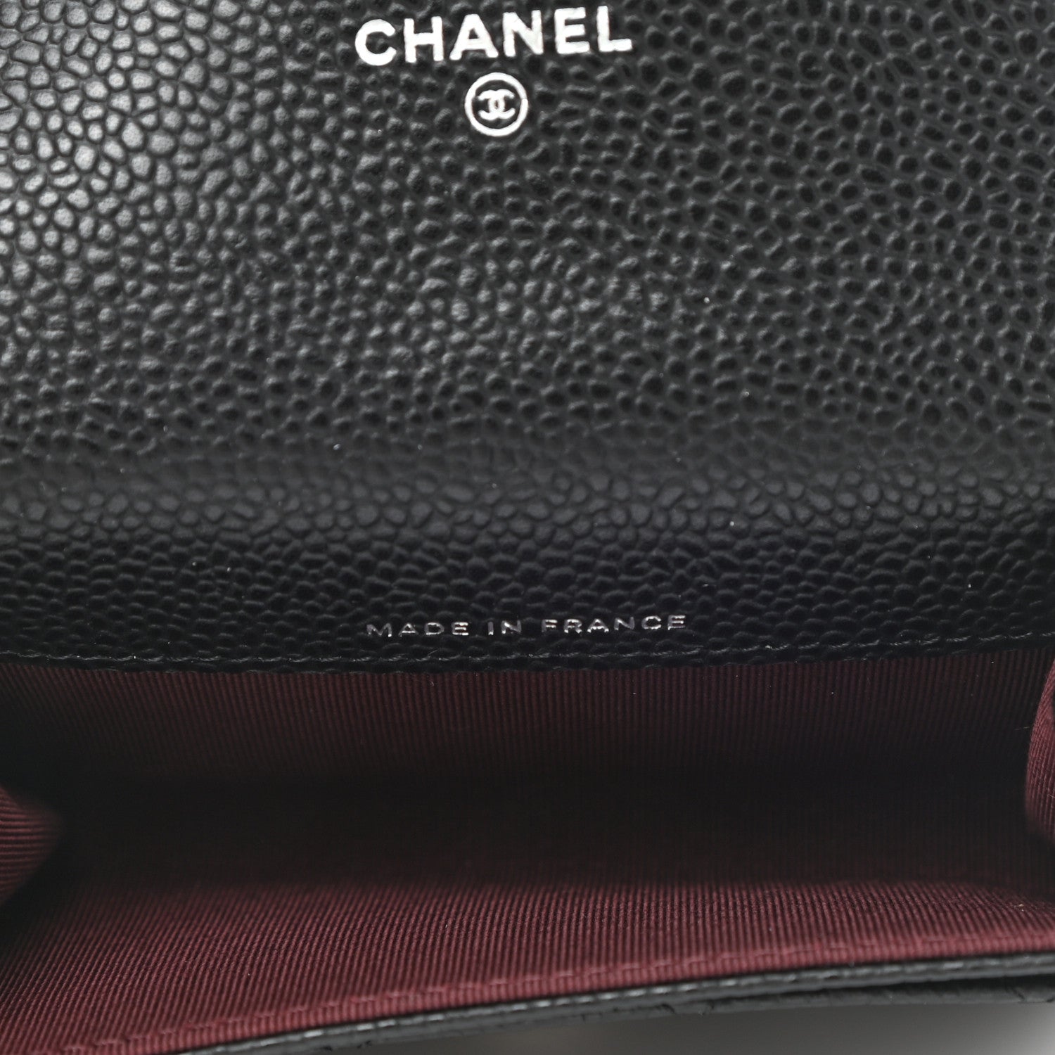 Chanel Caviar Quilted Flap Card Holder Wallet Black 5 of 9