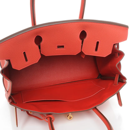 Hermes Togo Birkin 30 Geranium 7 of 27