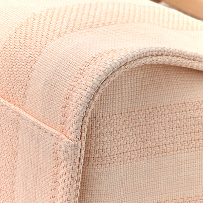 Chanel Mixed Fibers Calfskin Striped Medium Deauville Tote Light Pink 9 of 13