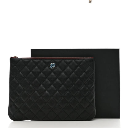 Chanel Caviar Quilted Medium Cosmetic Case Black 7 of 7