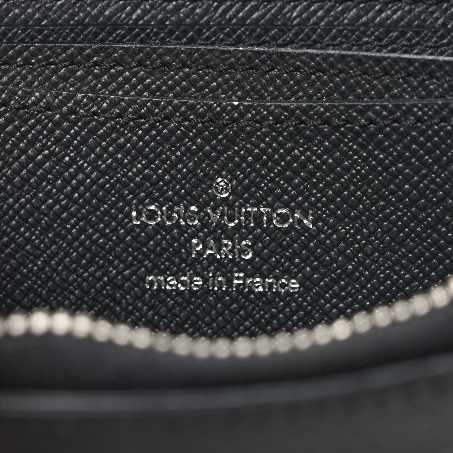 Louis Vuitton Taiga Zippy Coin Purse Vertical Black 5 of 6