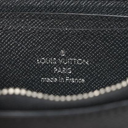 Louis Vuitton Taiga Zippy Coin Purse Vertical Black 5 of 6