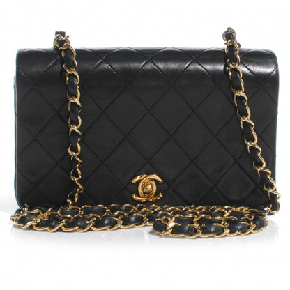 Chanel Lambskin Small Single Flap Black 1 of 8