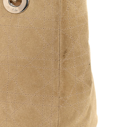 Christian Dior Suede Cannage Medium Lady Dior Beige 12 of 12
