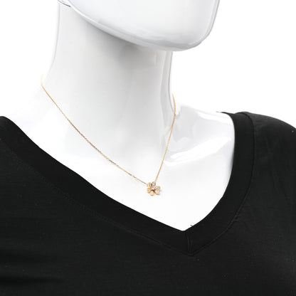Van Cleef & Arpels 18K Yellow Gold Diamond Mini Frivole Pendant Pave Necklace 2 of 7