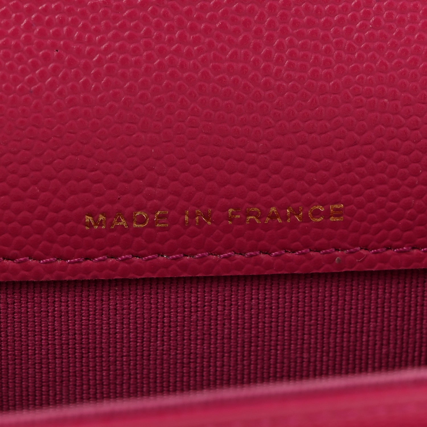 Chanel Caviar Quilted Flap Card Holder Wallet Dark Pink 7 of 11