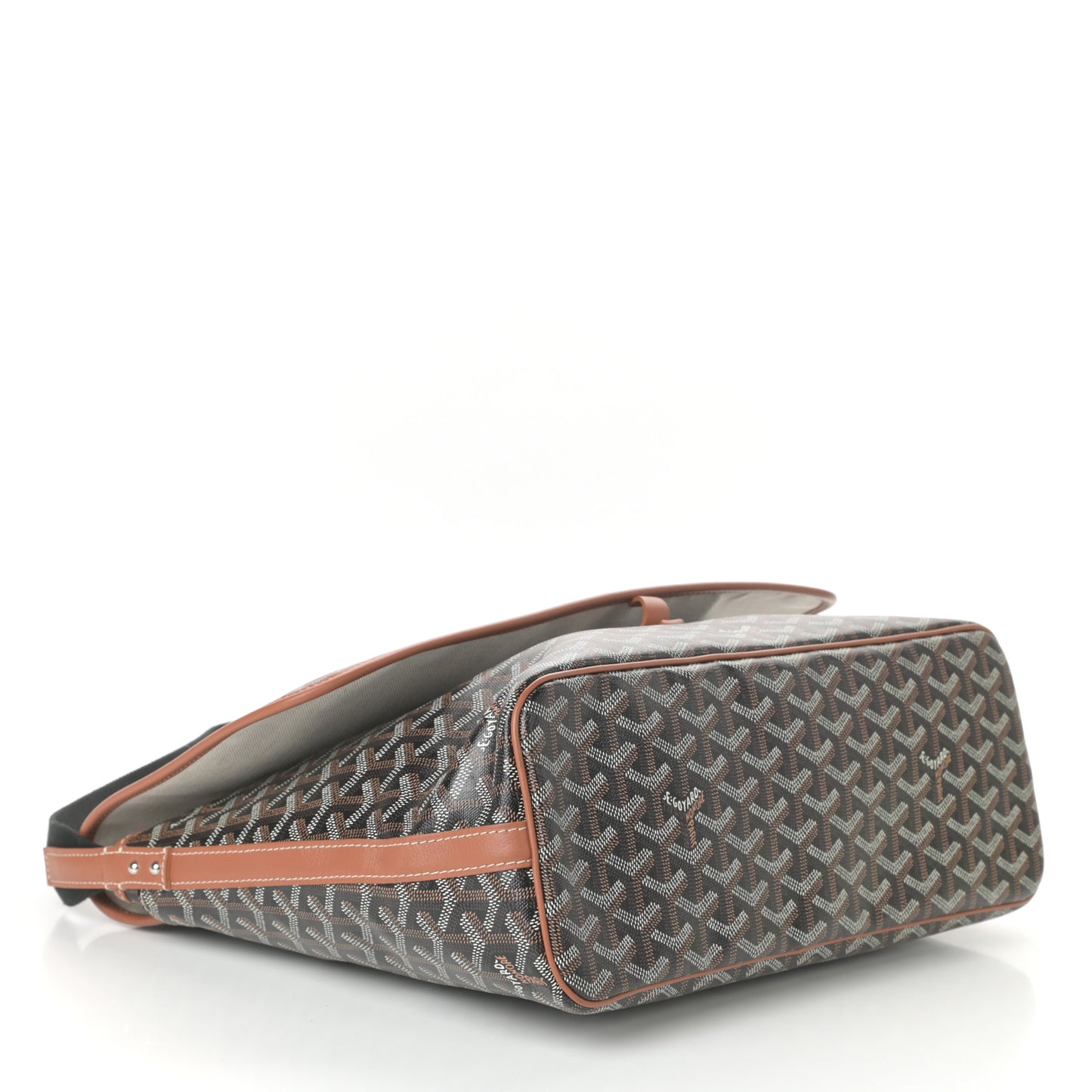 Goyardine Capetien Messenger Bag Black Gold
