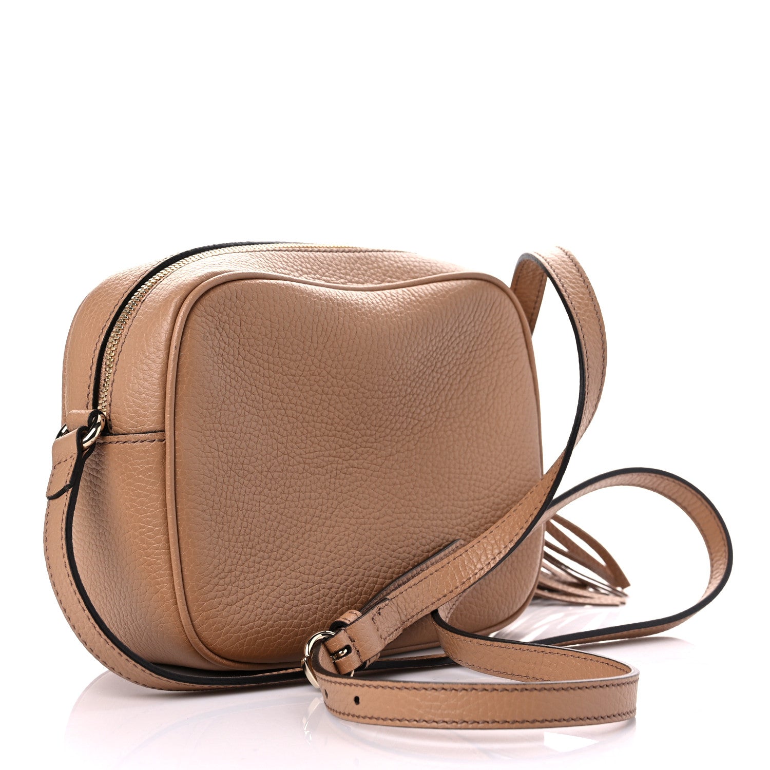 Gucci Pebbled Calfskin Small Soho Disco Bag Camelia 3 of 11