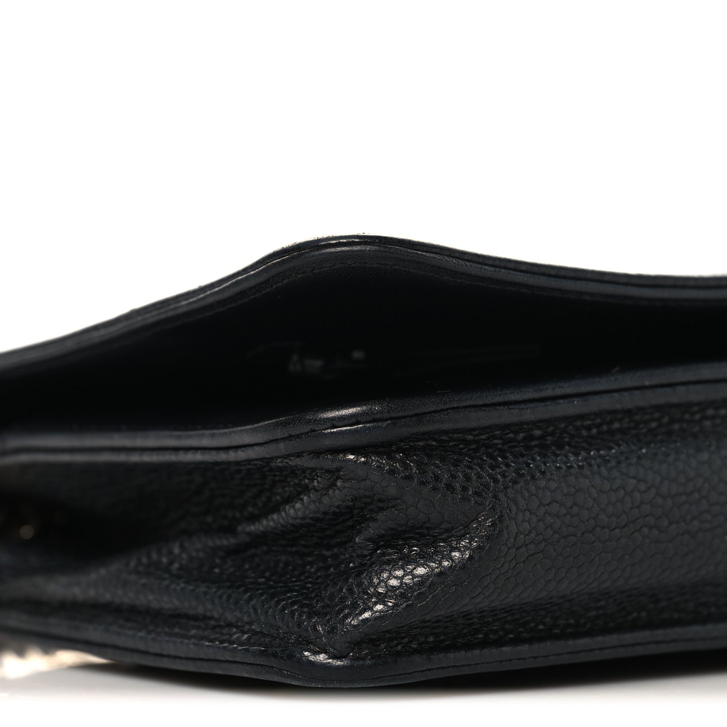 Caviar Quilted Boy Wallet On Chain WOC Black