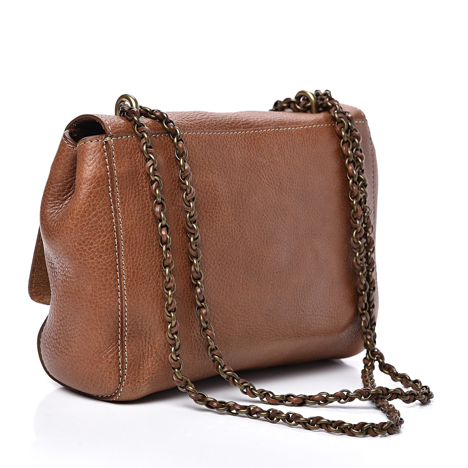 Mulberry Natural Calfskin Small Lily Flap Oak 2 of 11