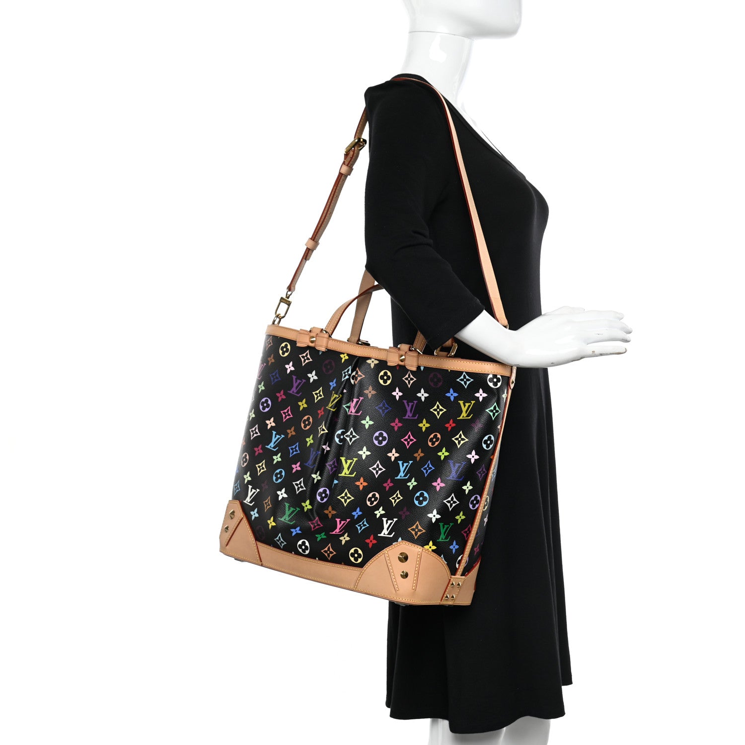 Louis Vuitton Monogram Multicolor Sharleen GM Black 2 of 9
