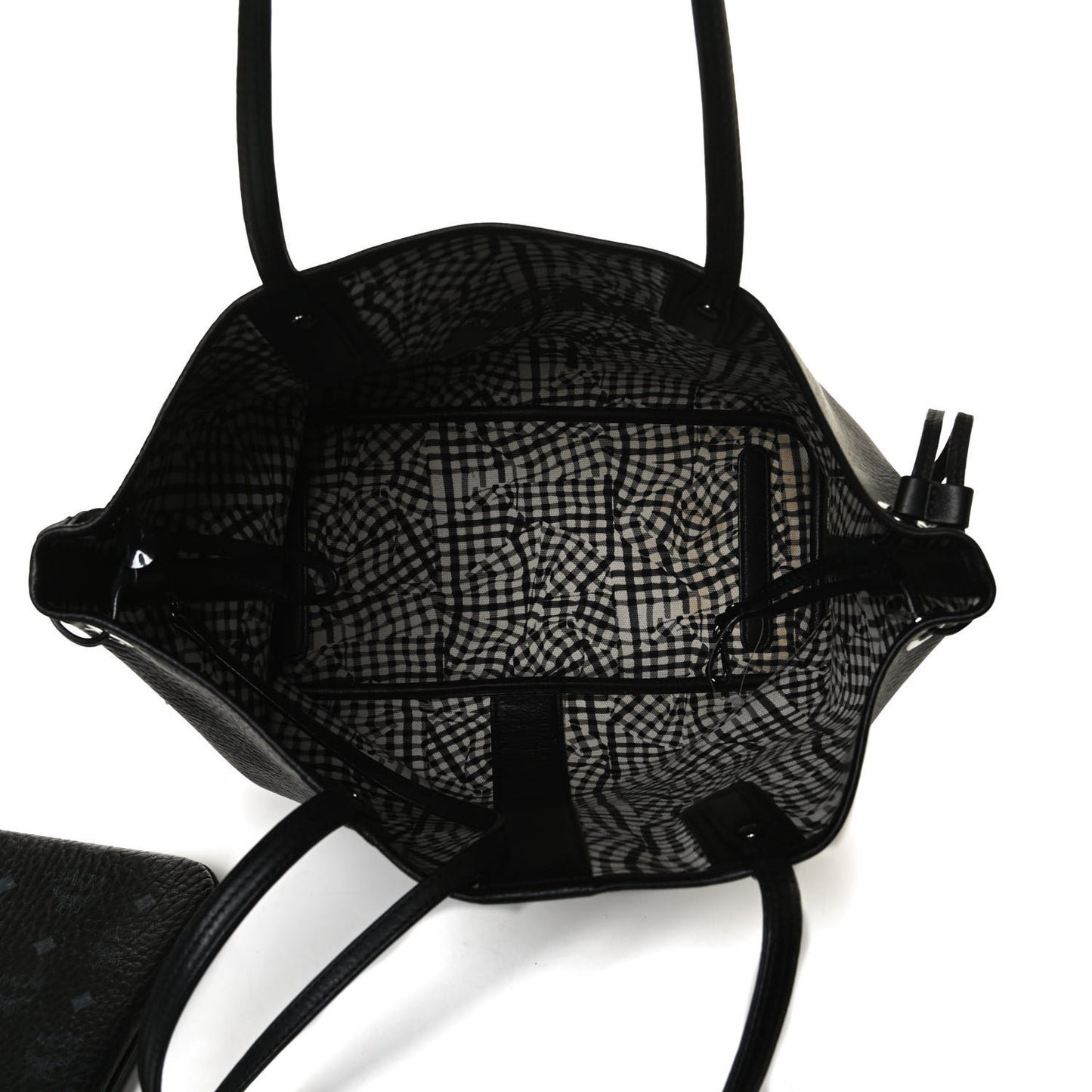 Visetos Medium Liz Reversible Shopper Tote Black