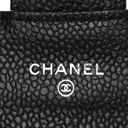 Chanel Caviar Quilted Flap Card Holder Wallet Black 7 of 9