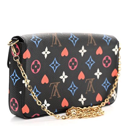 Louis Vuitton Game On Felicie Chain Wallet Black 4 of 10