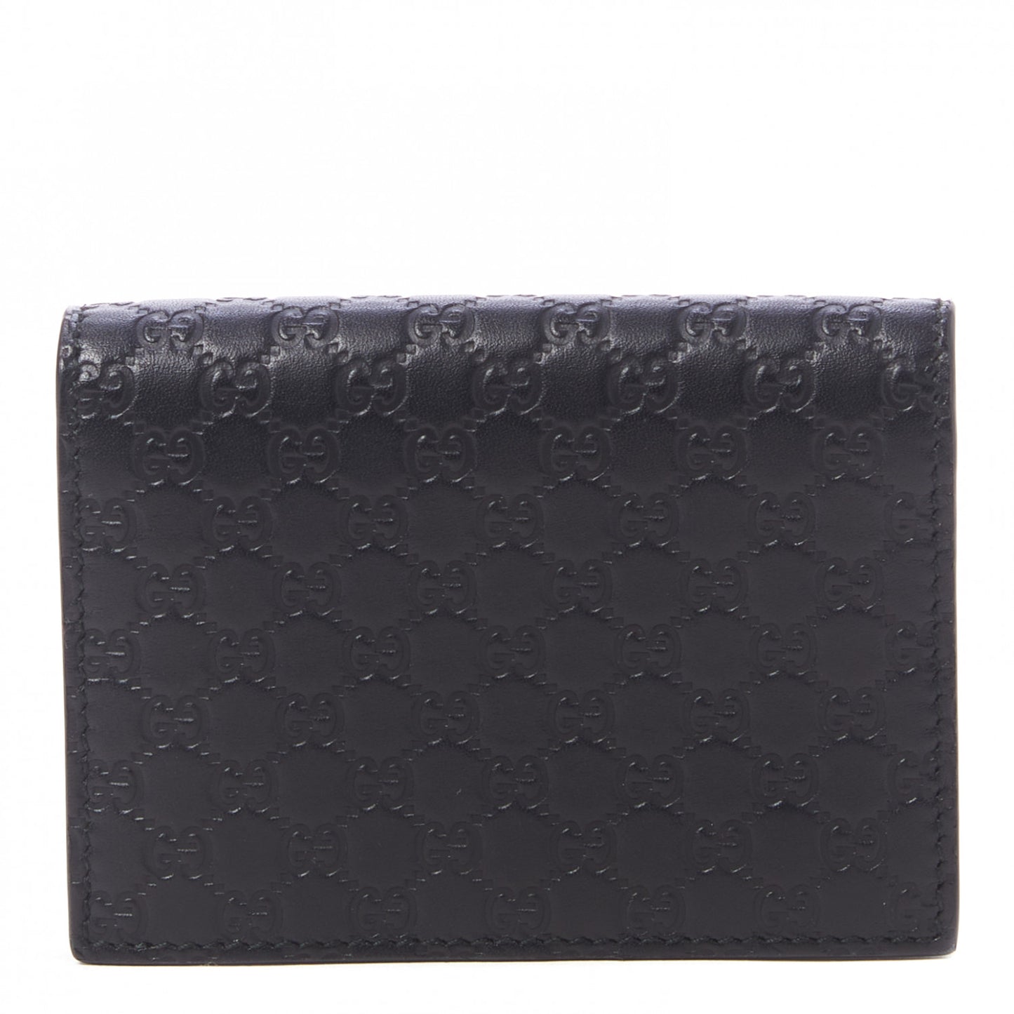Microguccissima Card Case Wallet Black
