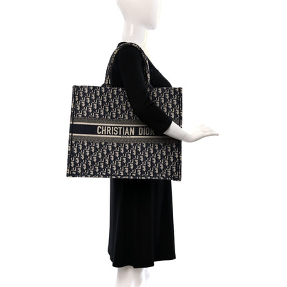 Christian Dior Oblique Large Book Tote Blue Multicolor 3 of 11