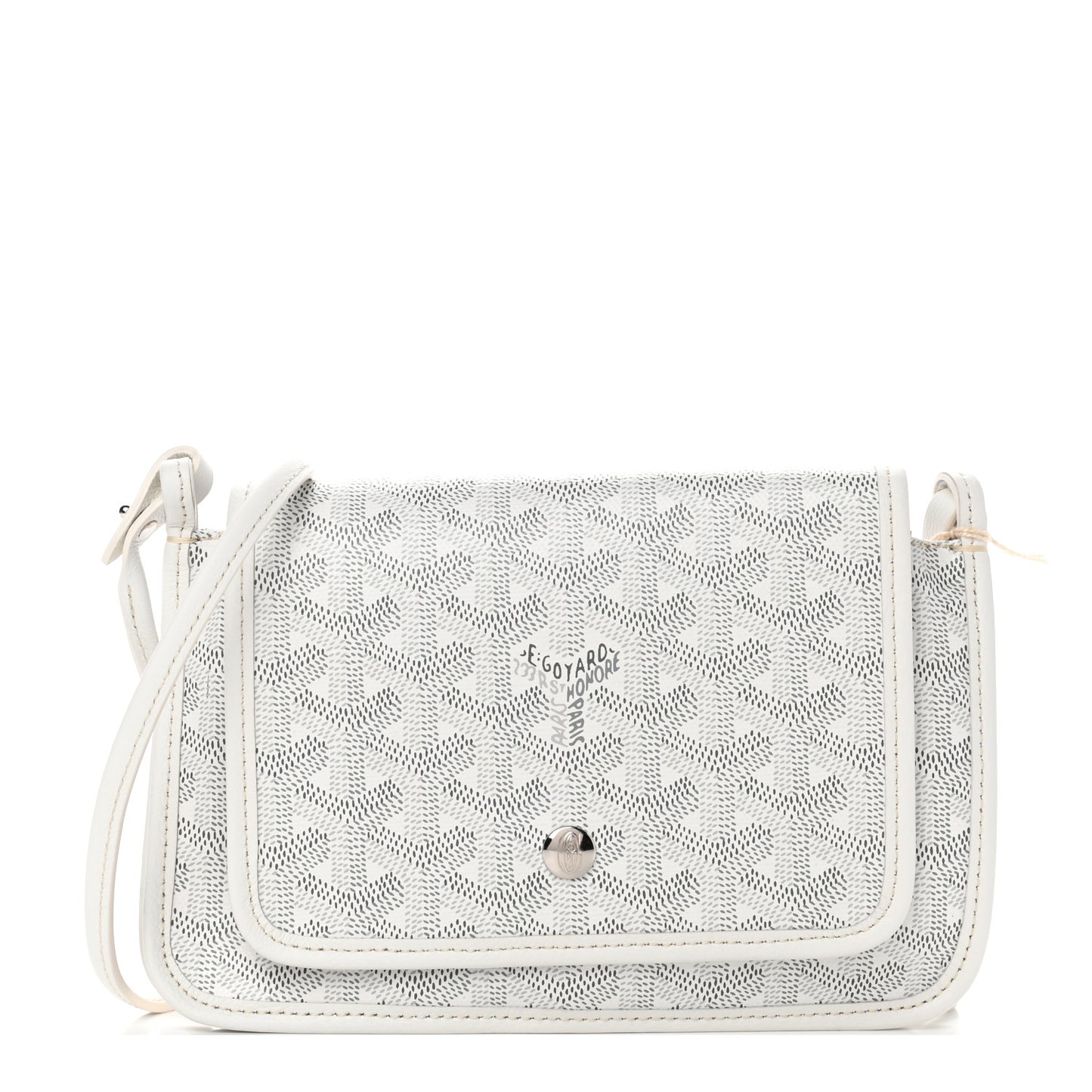Goyardine Plumet Wallet Clutch White