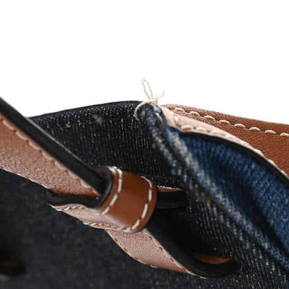 Loewe Calfskin Denim Medium Hammock Shoulder Bag Multitone Tan 11 of 11
