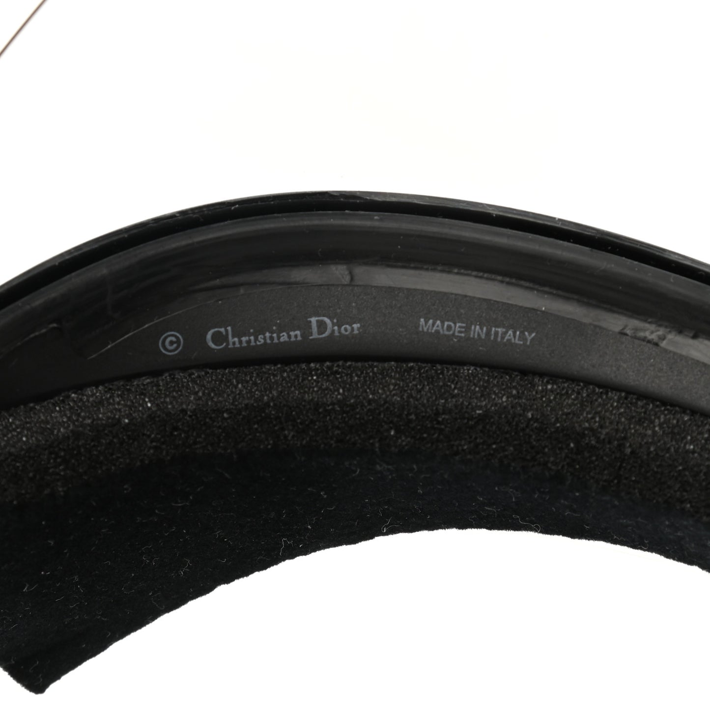 Mirrored DiorClub1 Sun Visor Black