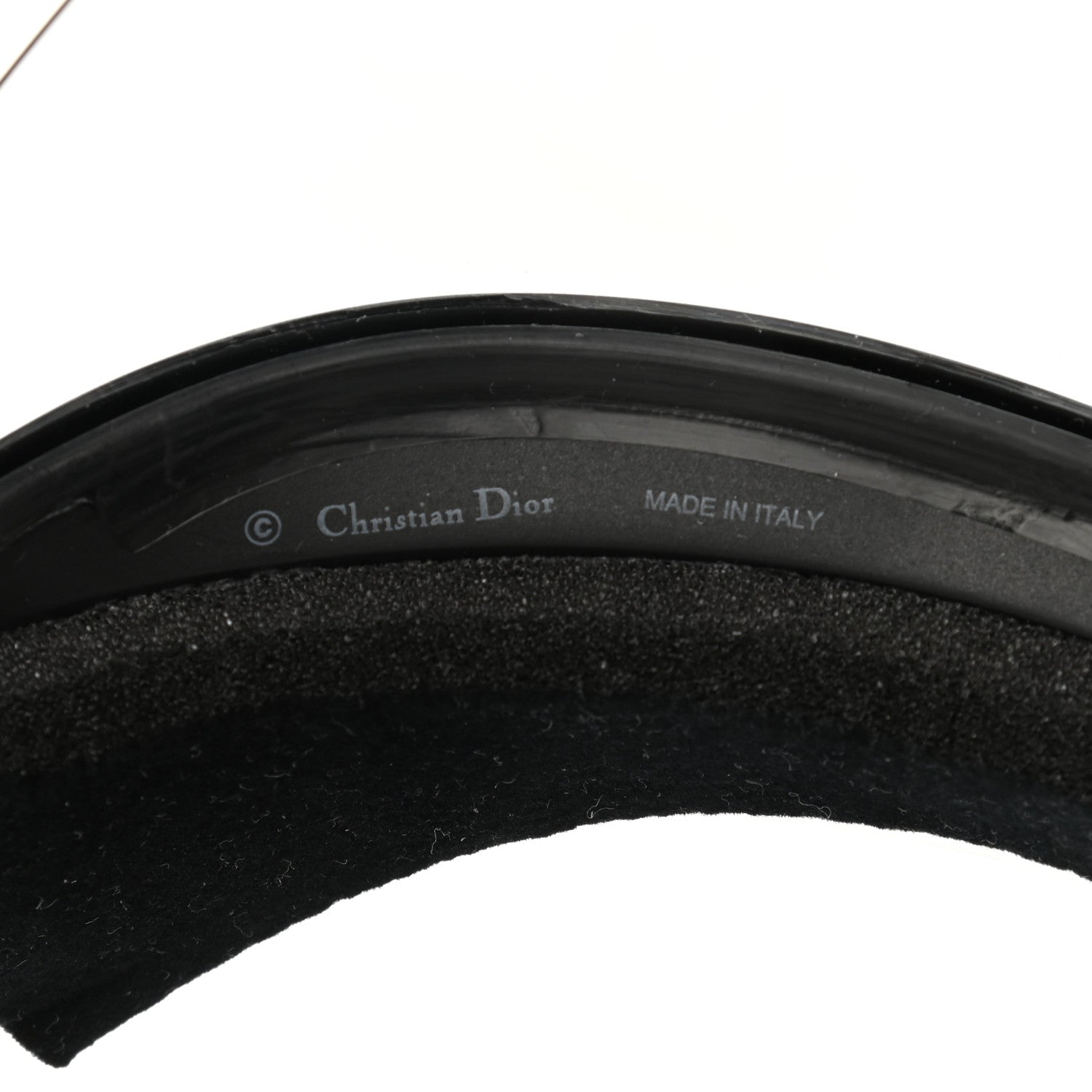 Christian Dior Mirrored DiorClub1 Sun Visor Black 8 of 9