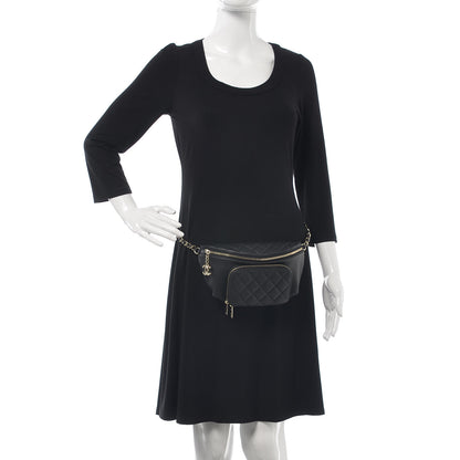 Chanel Caviar Quilted Business Affinity Waist Belt Bag Black 2 of 8