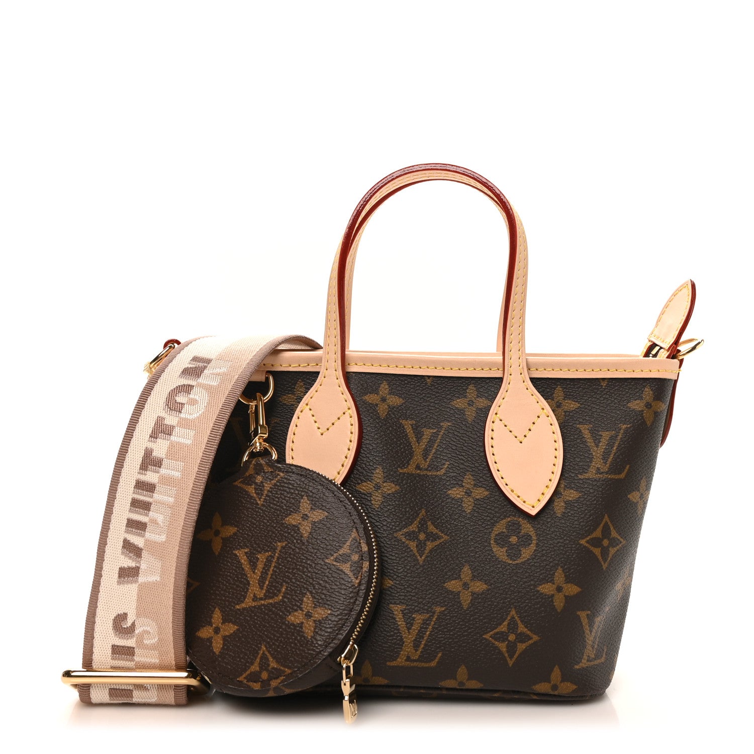 Louis Vuitton Monogram Neverfull BB Beige 1 of 9