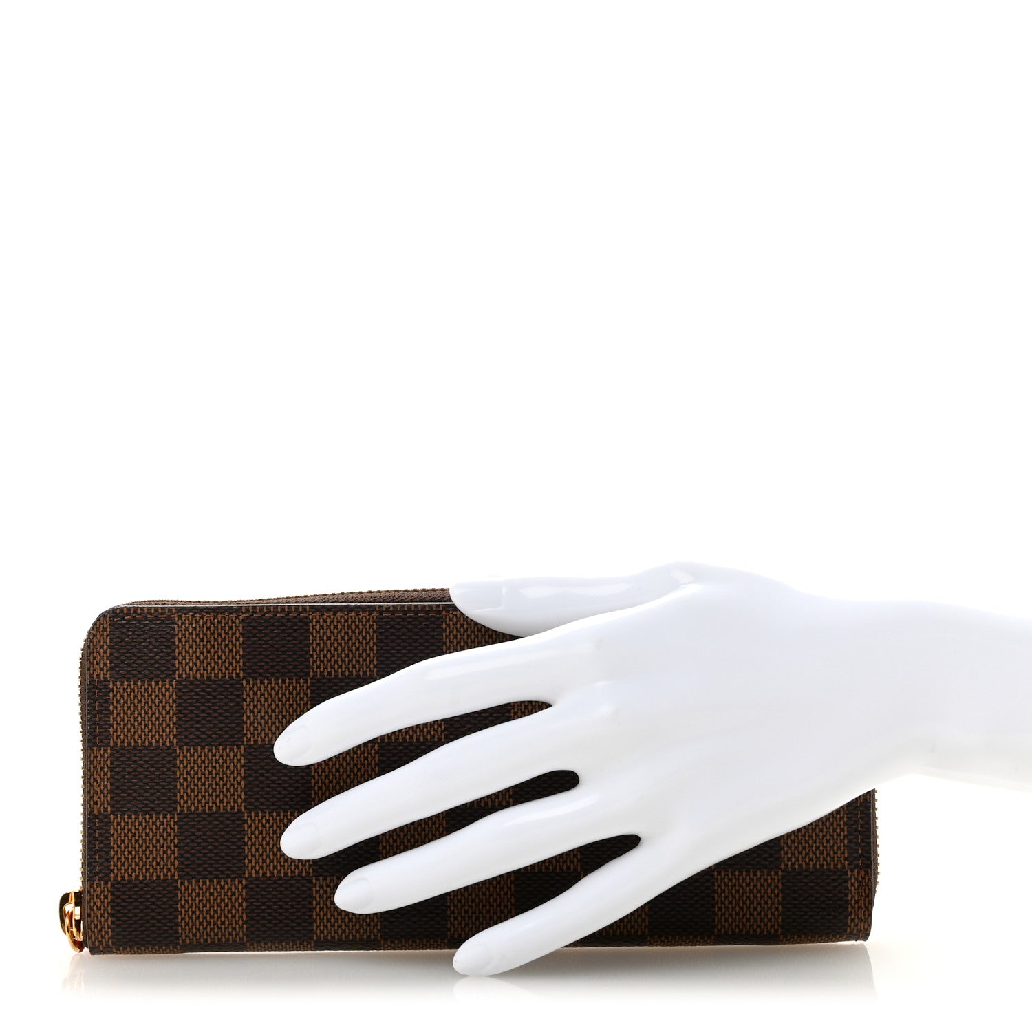 Louis Vuitton Damier Ebene Clemence Wallet Cherry 2 of 8
