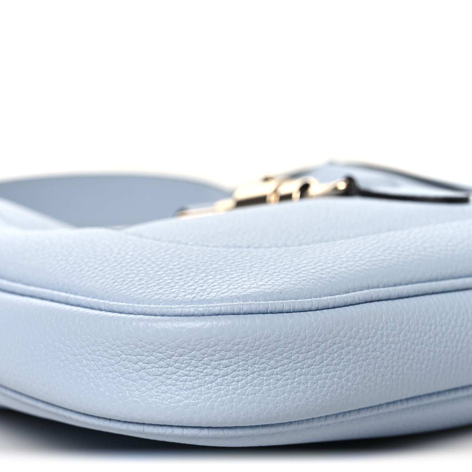 Gucci Grained Calfskin Web Medium Jackie 1961 Hobo Light Blue 8 of 9