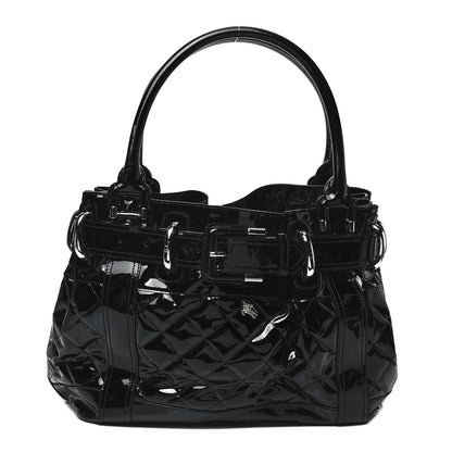 Burberry Patent Quilted Beaton Black 1 of 8