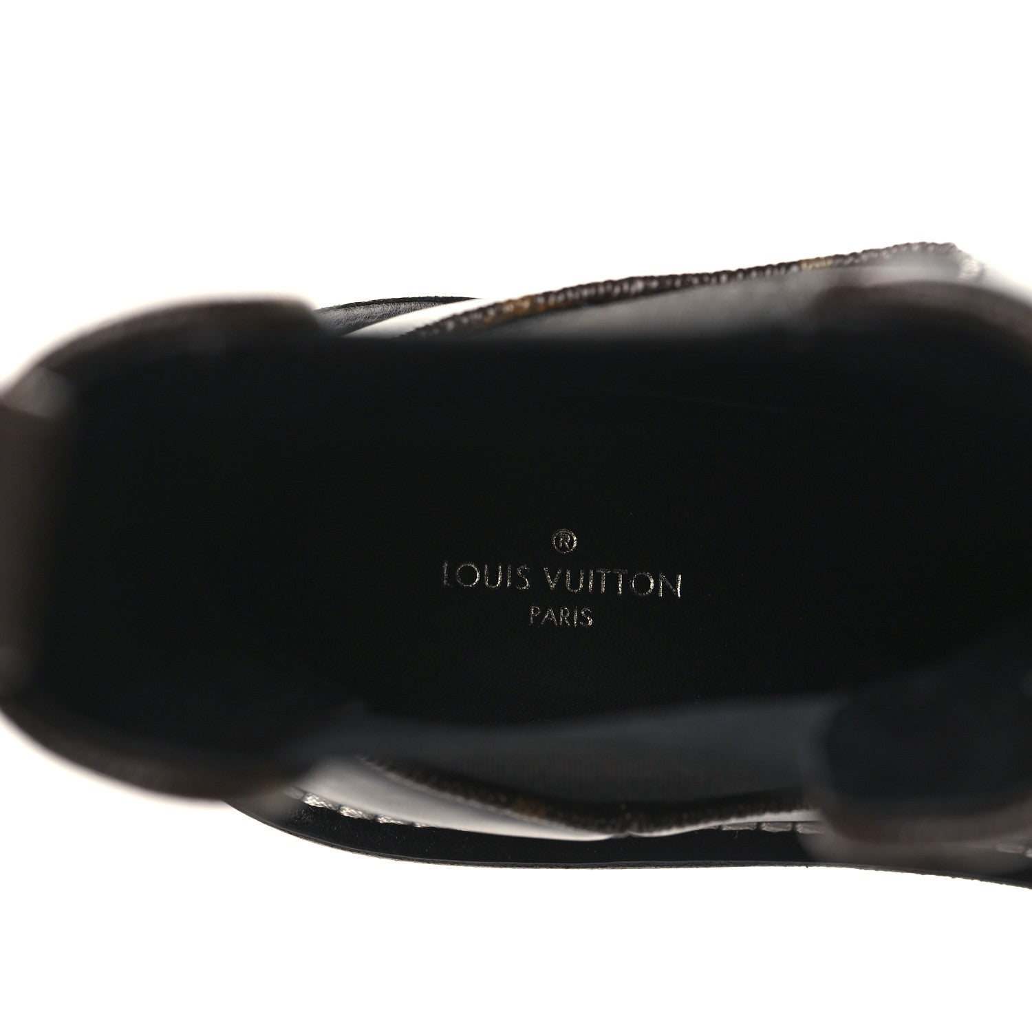Louis Vuitton Calfskin Monogram Beaubourg Ankle Boots 37.5 Black 8 of 9