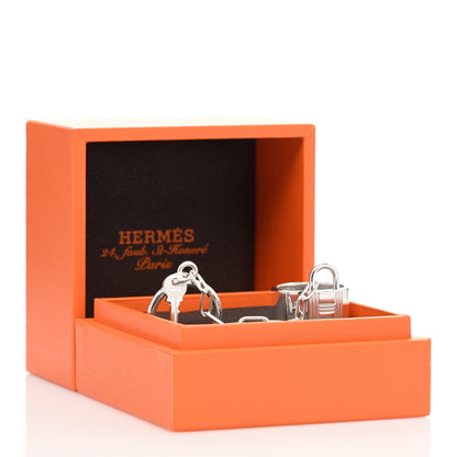 Hermes Sterling Silver PM Alphakelly Double Ring 50 5.25 5 of 5