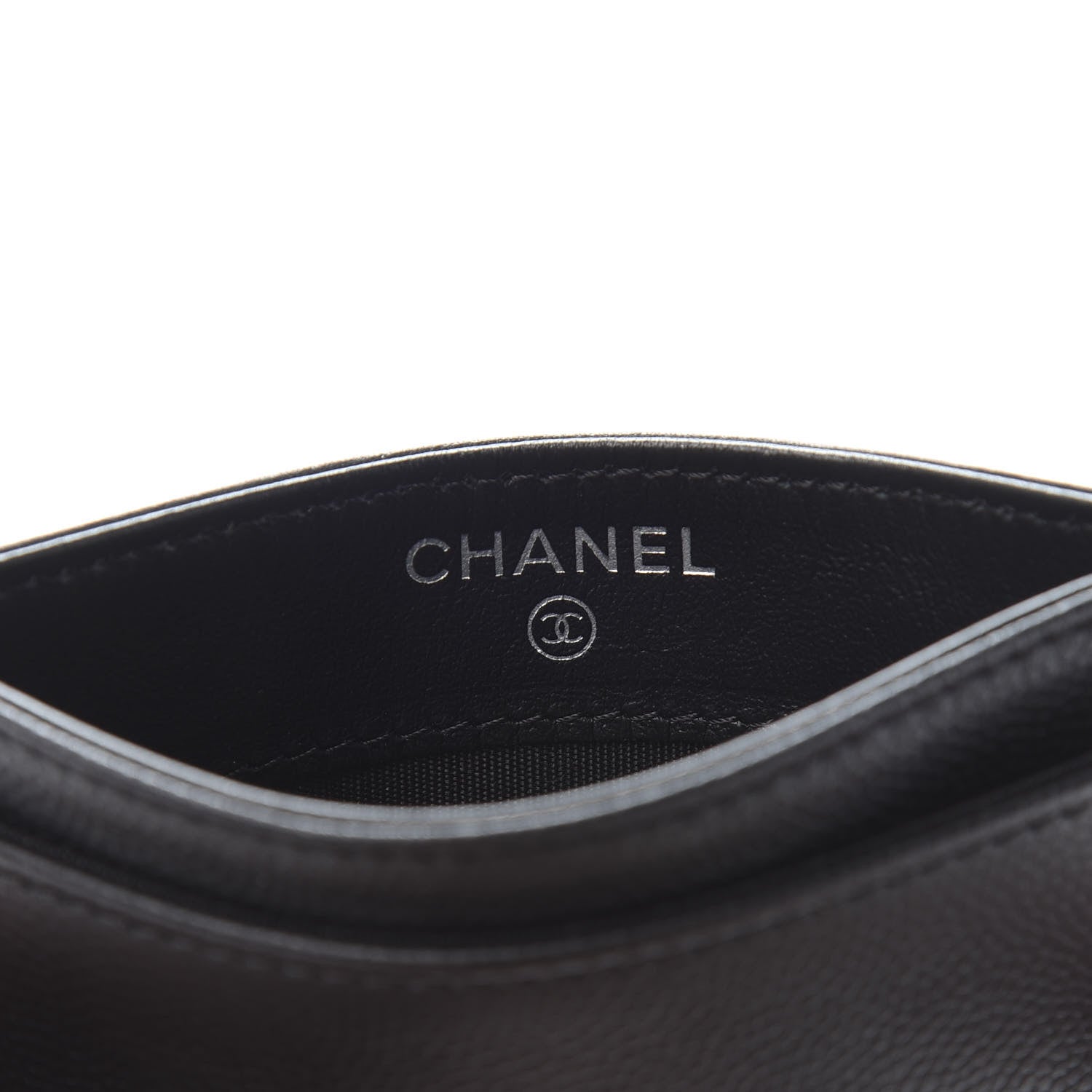 Chanel Caviar Timeless CC Card Holder Black 6 of 9