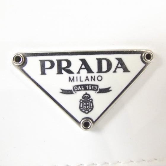 Prada Spazzolato French Flap Wallet White 6 of 8